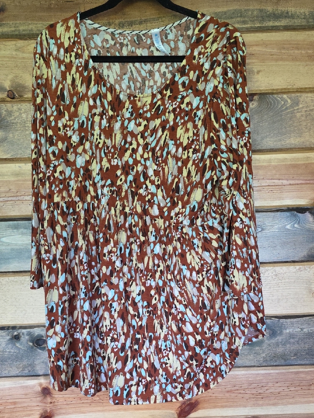 Women’s Rust Multi-Spot Tiered A-Line Skirt